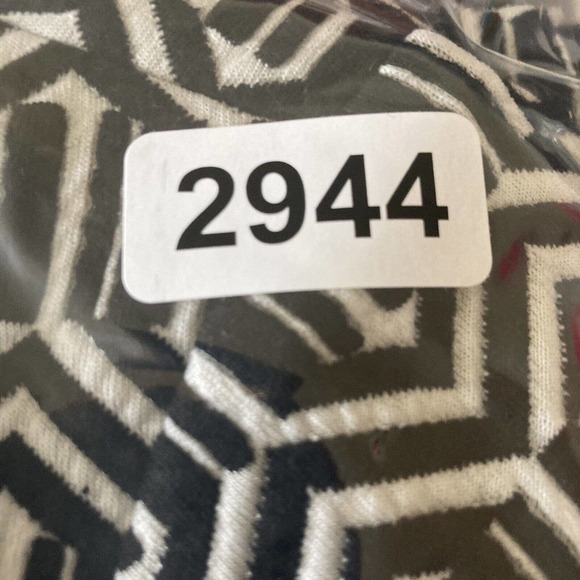 Banana‎ Republic Dress Womens Size 14 Knit Jacqua Short Sleeve Black White - Picture 10 of 10